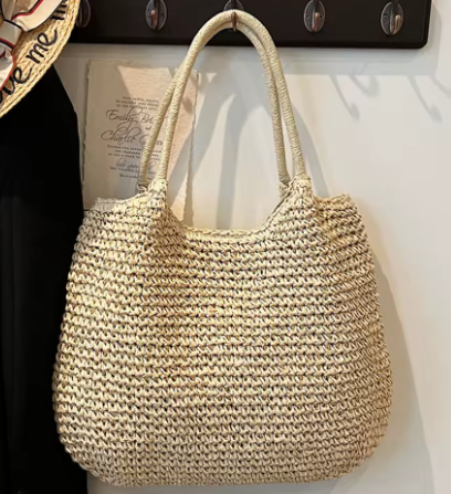 Raffia Natural Tote