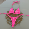 Bikini rosa cuadrado