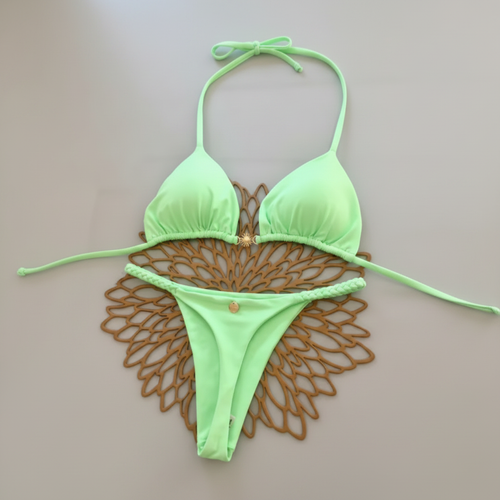 Bikini verde menta cuadrado