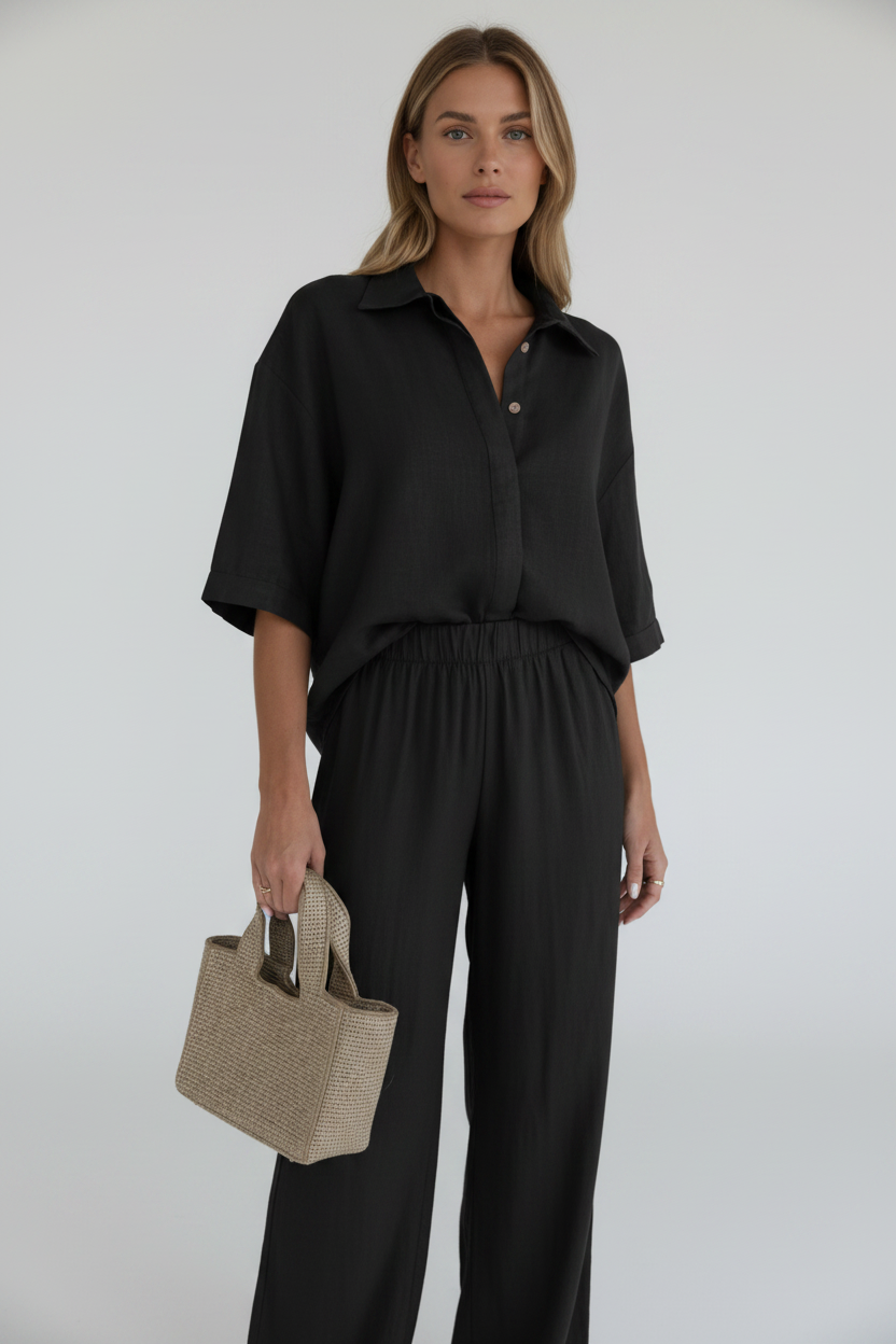 Conjunto lino negro